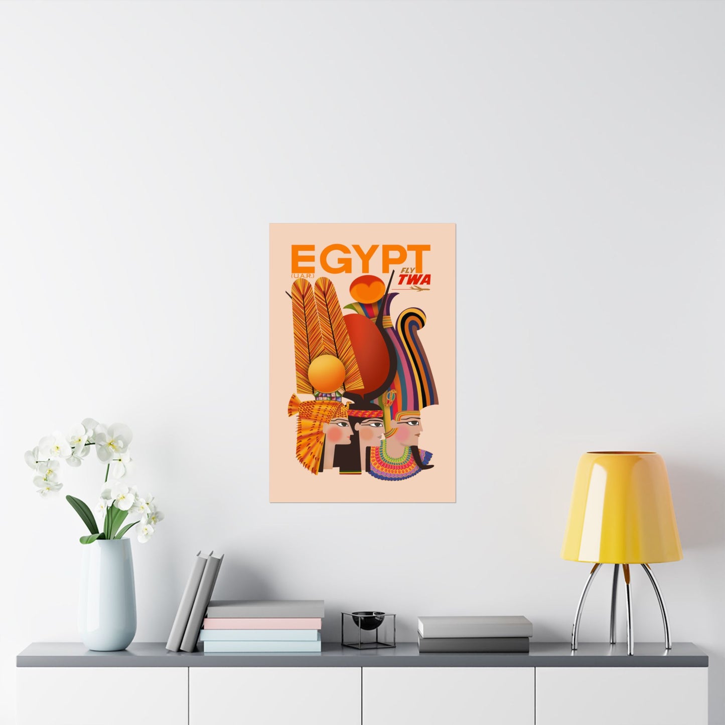 Vintage Travel Egypt Satin Poster