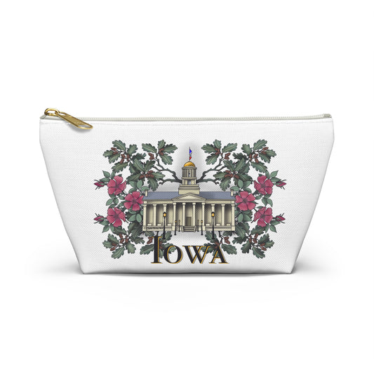 Iowa Floral Accessory Pouch
