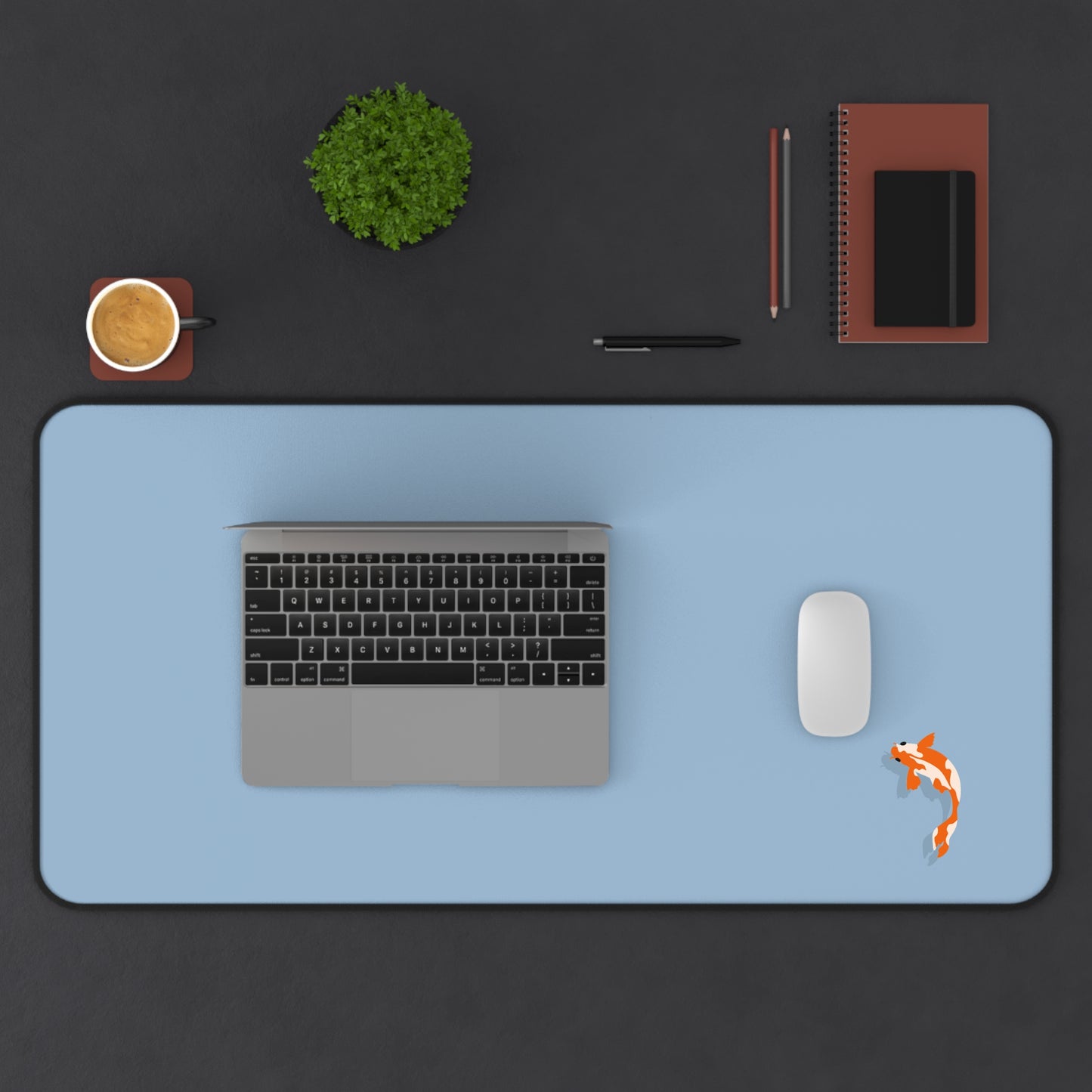Elegant Koi Fish Desk Mat