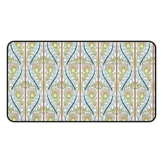 Art Nouveau Dandelion Pattern Desk Mat