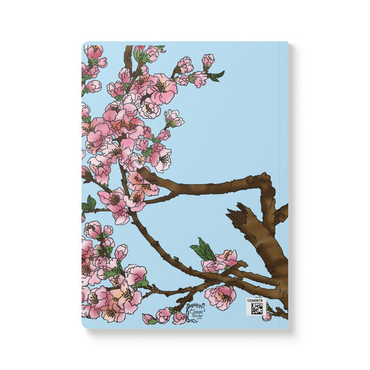 Cherry Blossom Vintage BookCover Softcover Journal