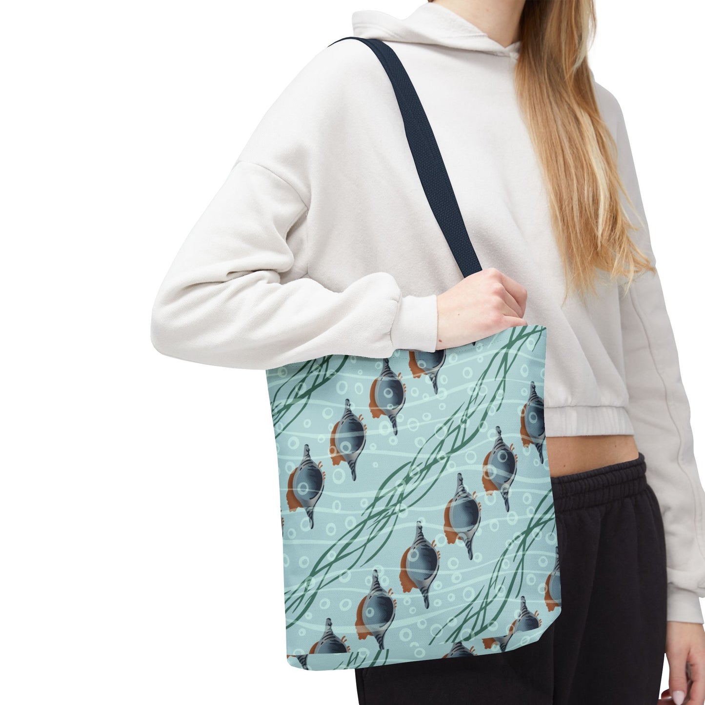 Ocean-Inspired Sea shell pattern Tote Bag
