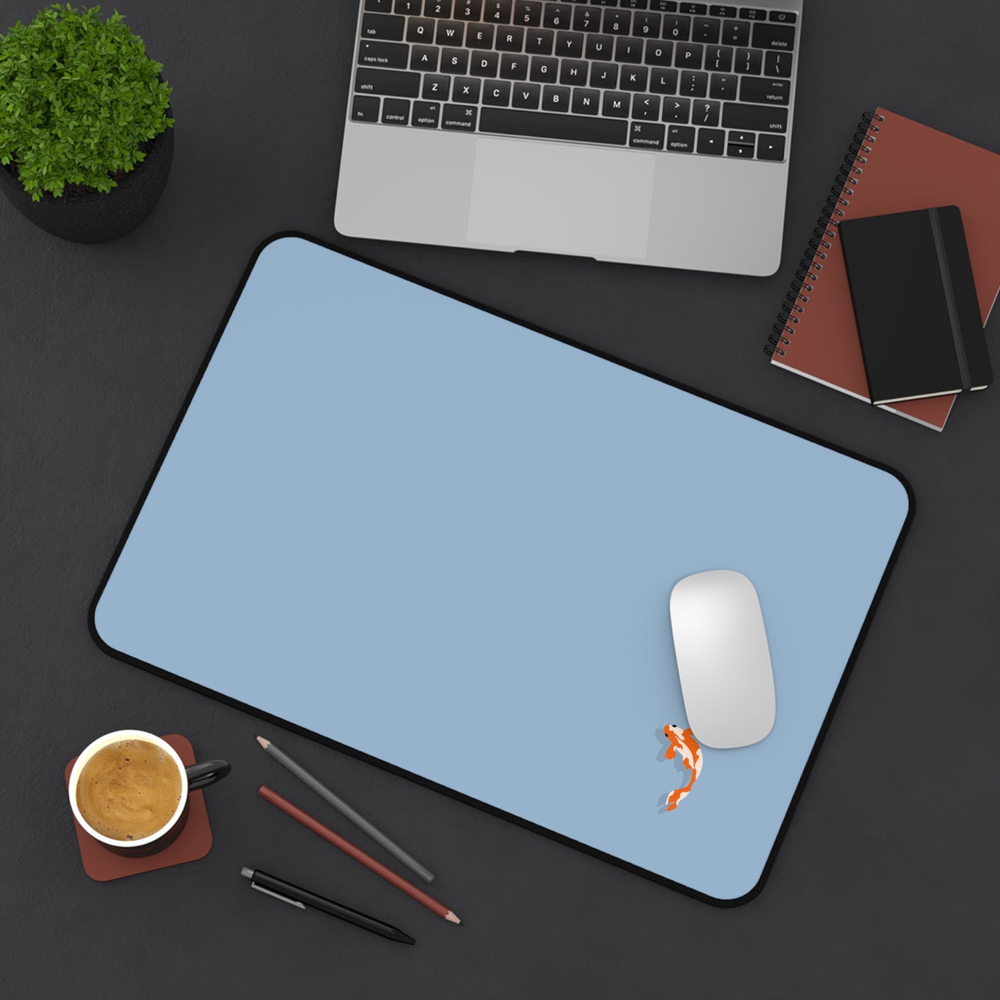Elegant Koi Fish Desk Mat