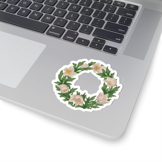 Anemone Wreath sticker