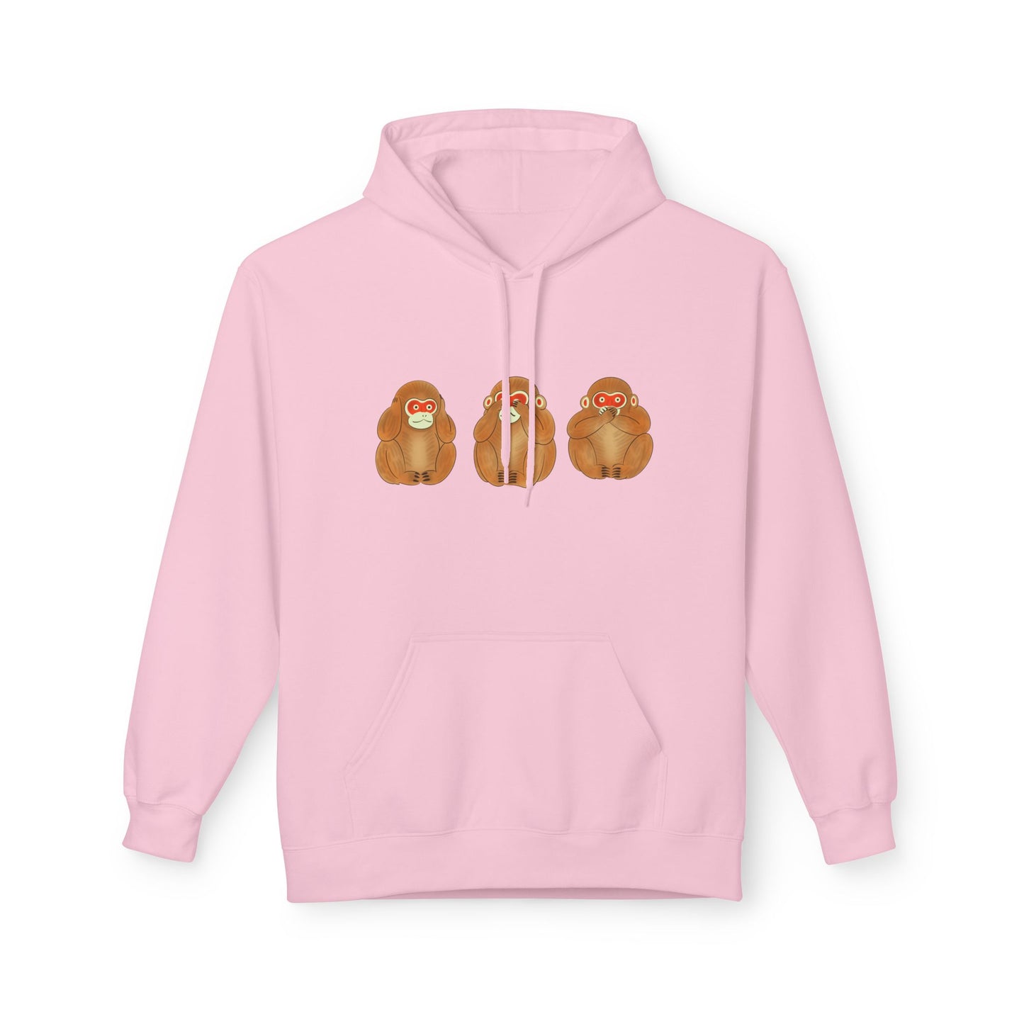 Three Wise Monkeys Fushimi clay doll Hoodie | Three Wise Monkeys