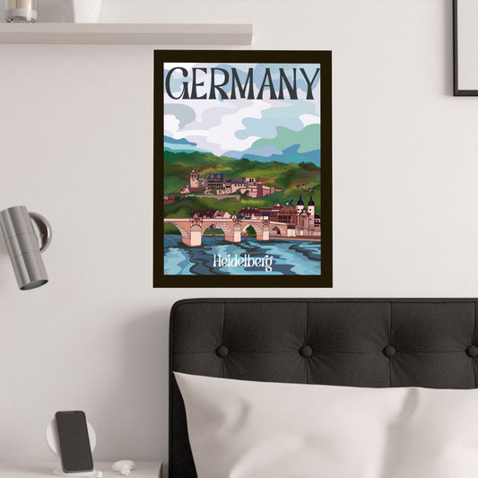 Heidelberg Germany Satin Poster