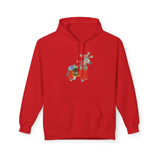 Japanese Vintage Toy Horse Hoodie — Cute Painter Horse Graphic Sweatshirt