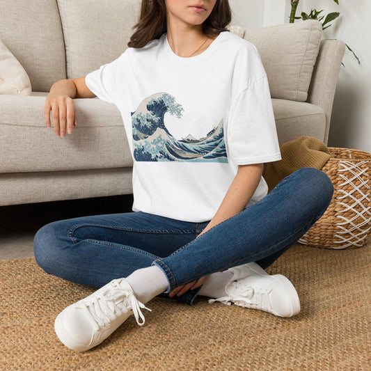 Hokusai Wave Print T‑Shirt — Great Wave Inspired Graphic Tee