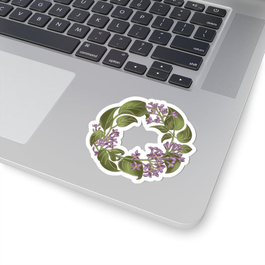 Lilac Wreath sticker