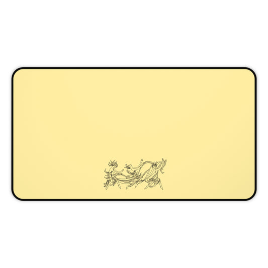 Elegant Floral Desk Mat