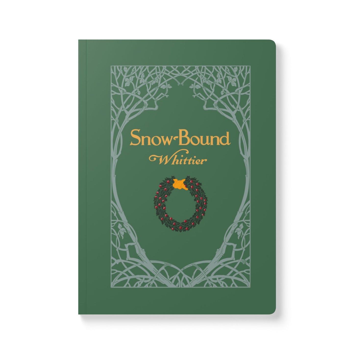 Snow Bound Whittier Vintage Book Cover Holiday-Themed Softcover Journal