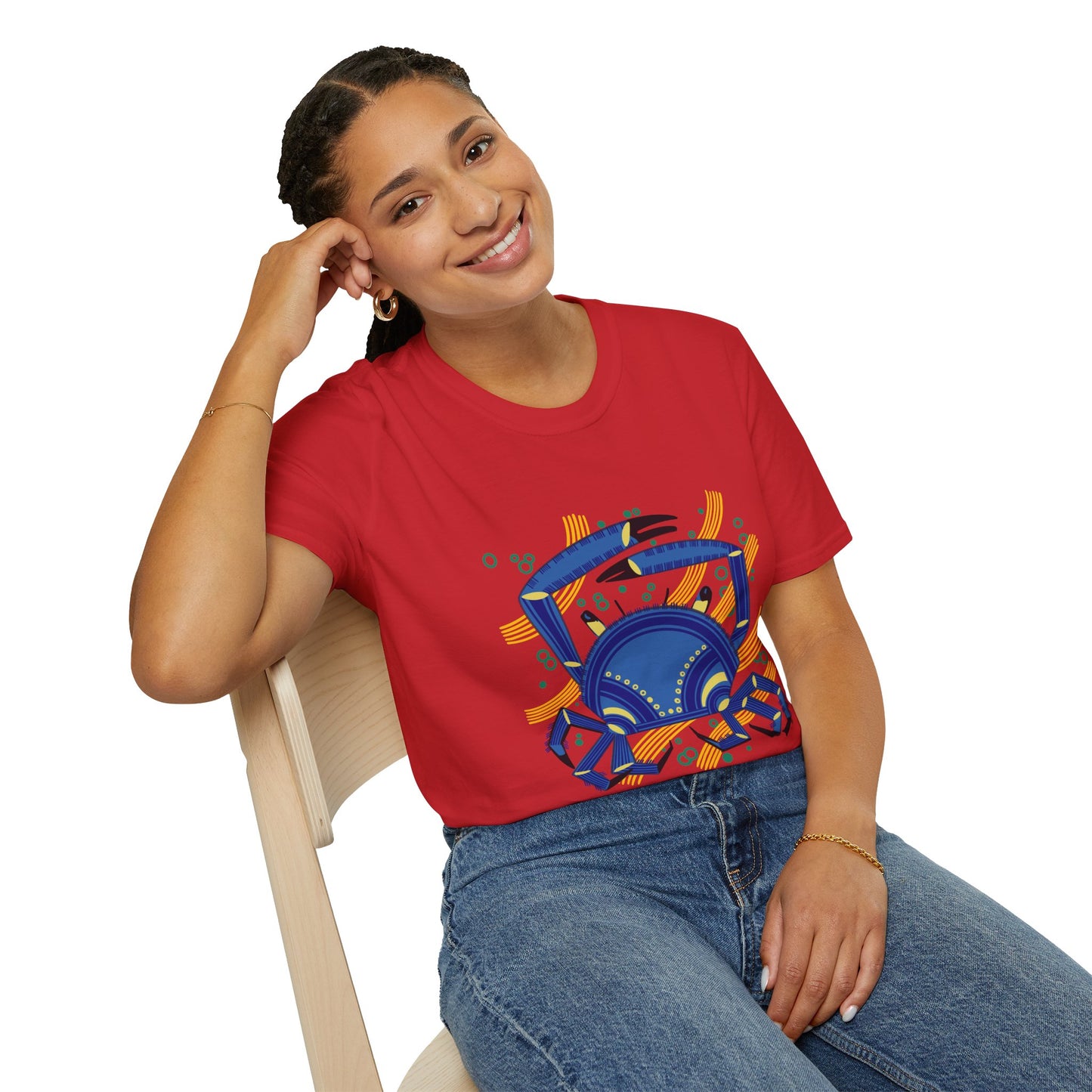 "Le Crabe" illustration by Mathurin Méheut TShirt — Coastal Sea Graphic Tees