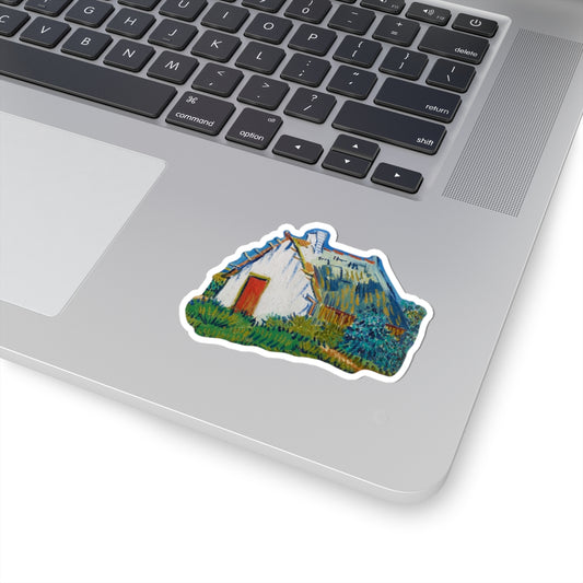 Vincent Van Gogh Cottage Sticker