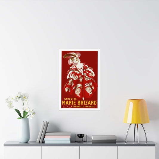 Vintage Marie Brizard Anisette Satin Poster