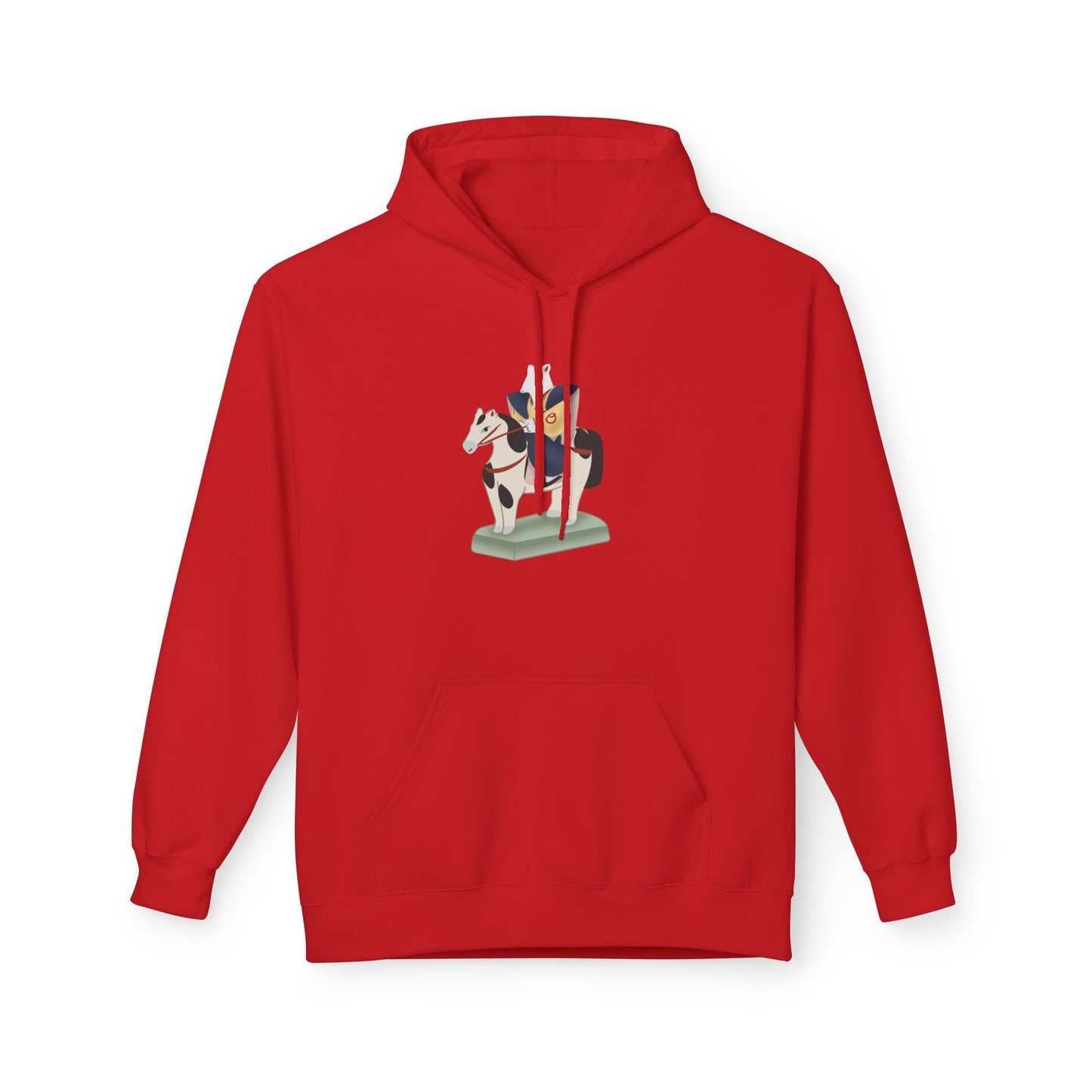 Miharu-goma Horse Hoodie — Traditional Japanese Toy Horse Graphic Sweatshirt