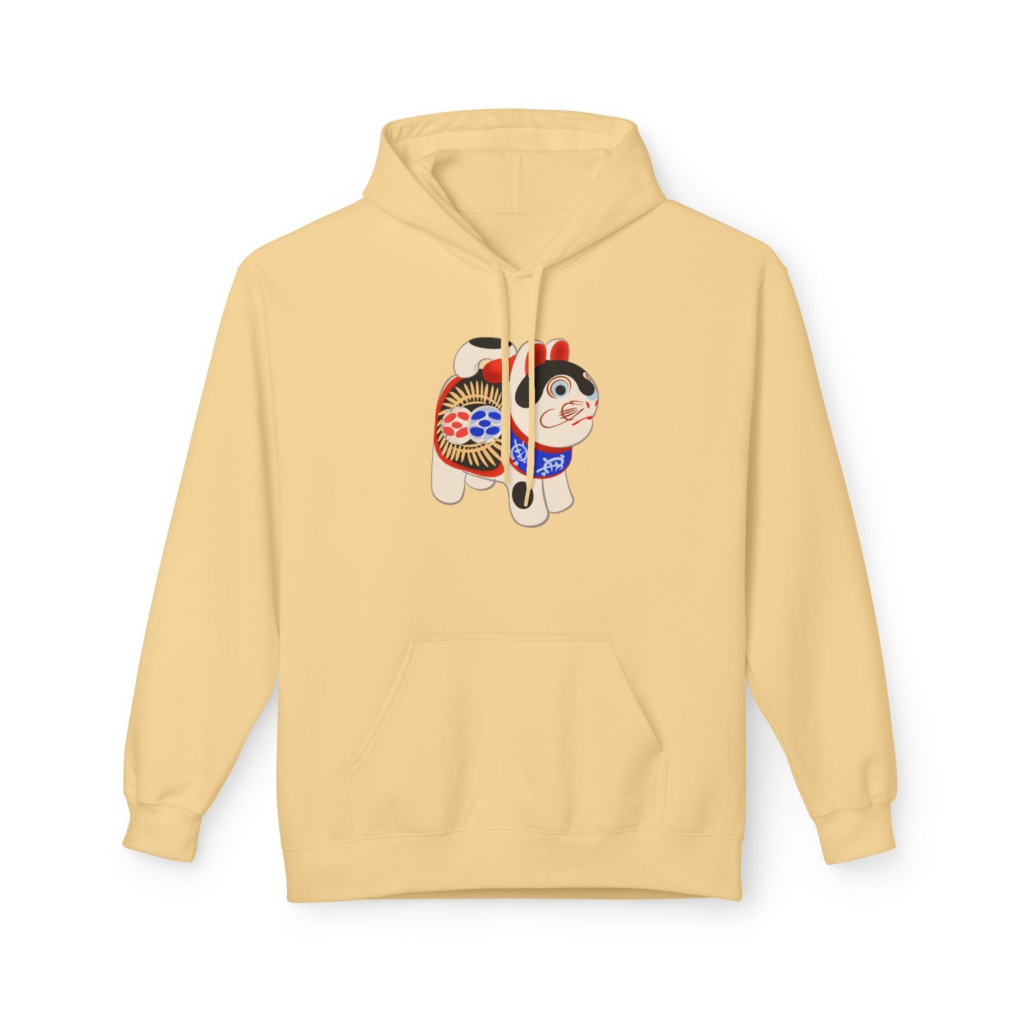 Inu Hariko Daruma Dog Graphic Hoodie — Cute Japanese Good Luck Design