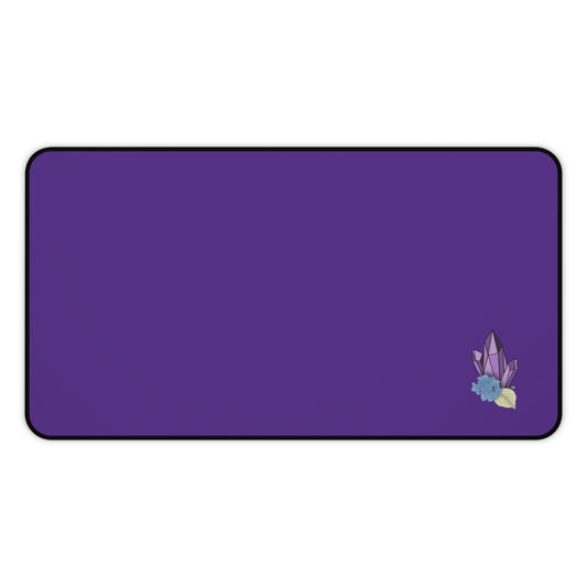 Elegant Purple Crystal Desk Mat
