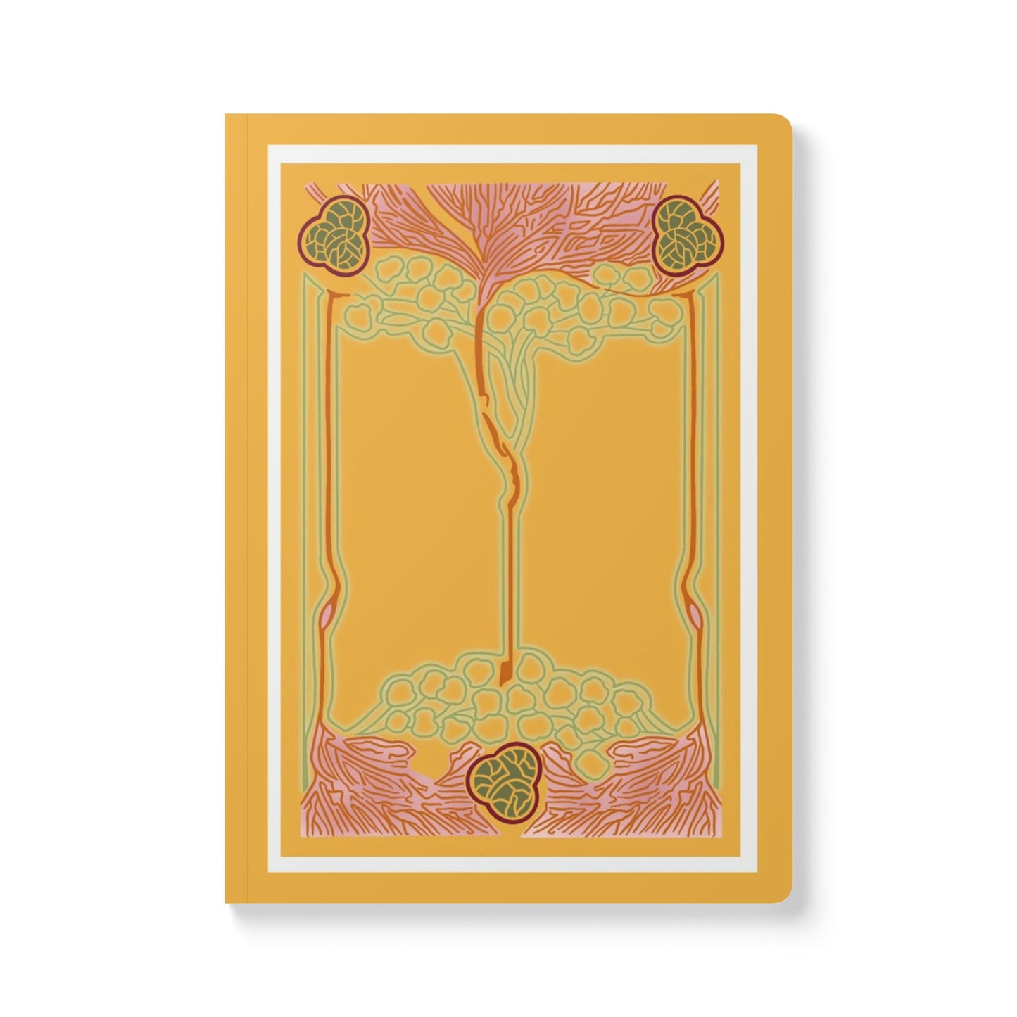 Vintage Art Nouveau Floral Design Softcover Journal