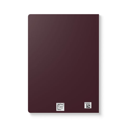 Vintage Book Cover w/Camelia Softcover Journal