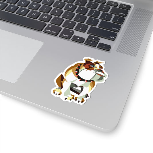 Playful Bulldog Sticker