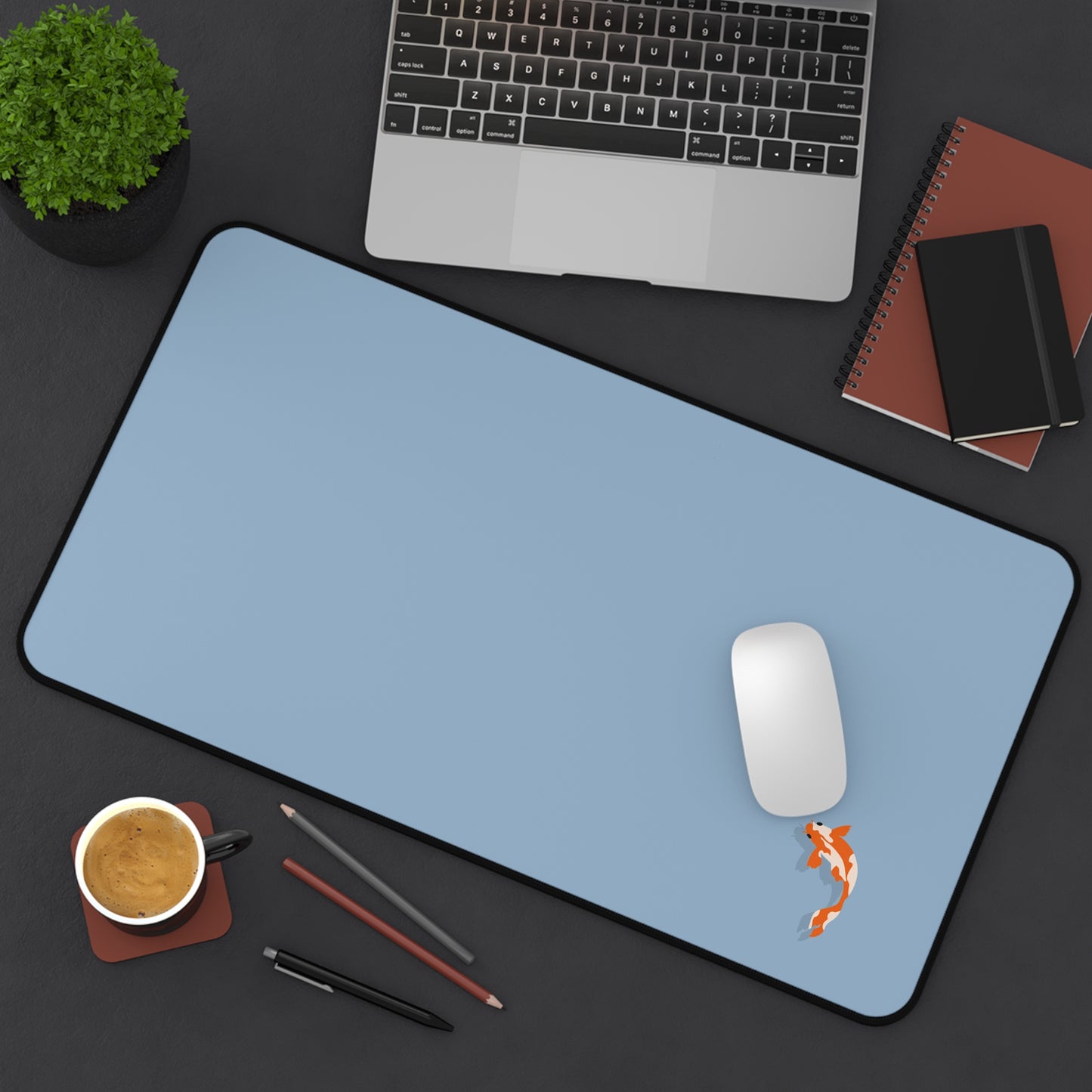 Elegant Koi Fish Desk Mat