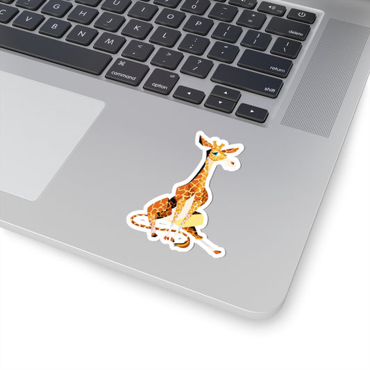 Sitting Giraffe Sticker
