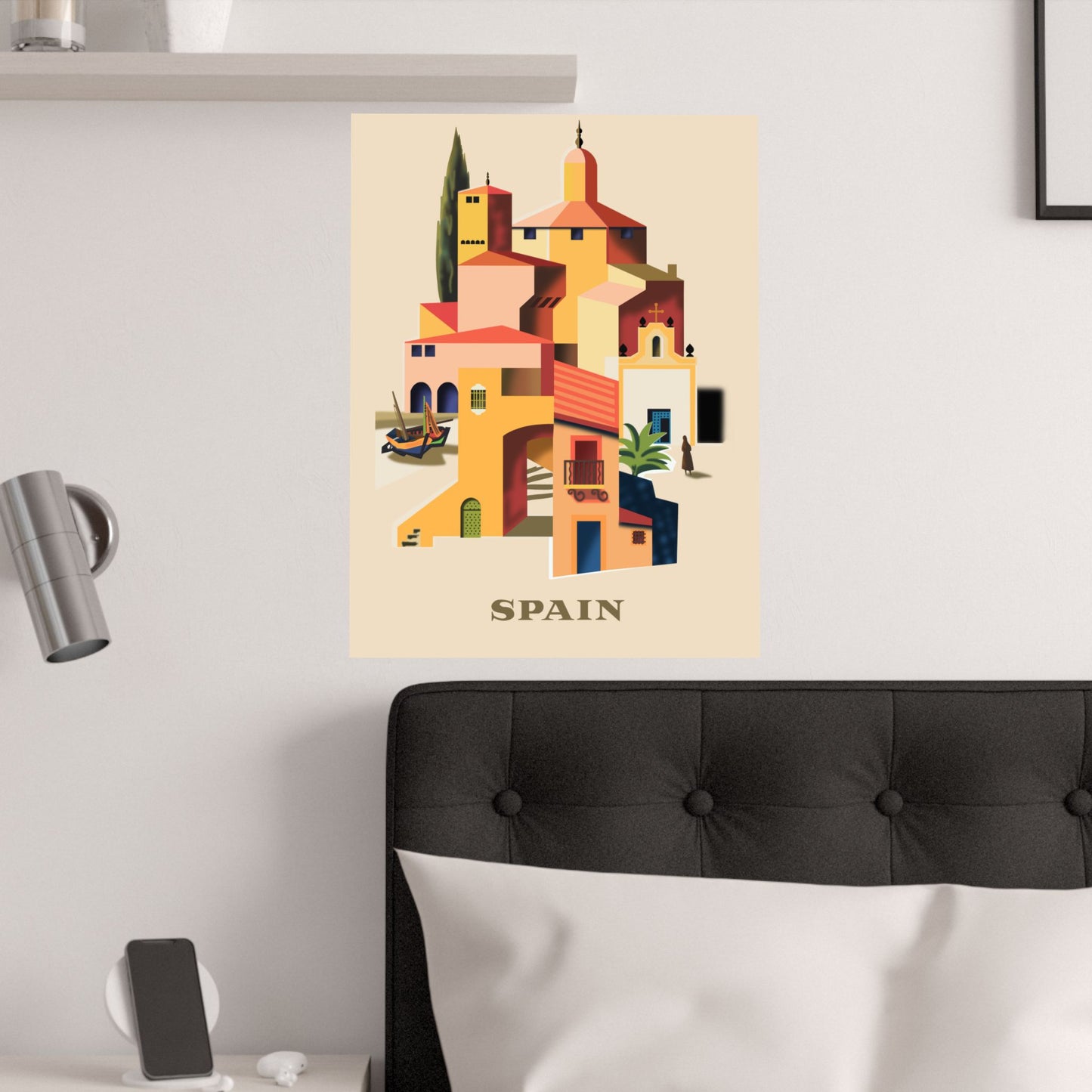 Vintage Travel Destination Spain Poster