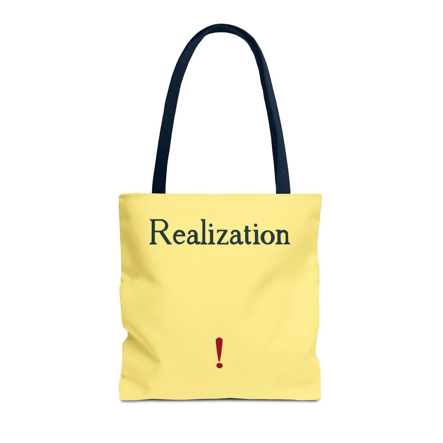 Realization Exclamation Tote Bag — Yellow AOP Everyday Carry