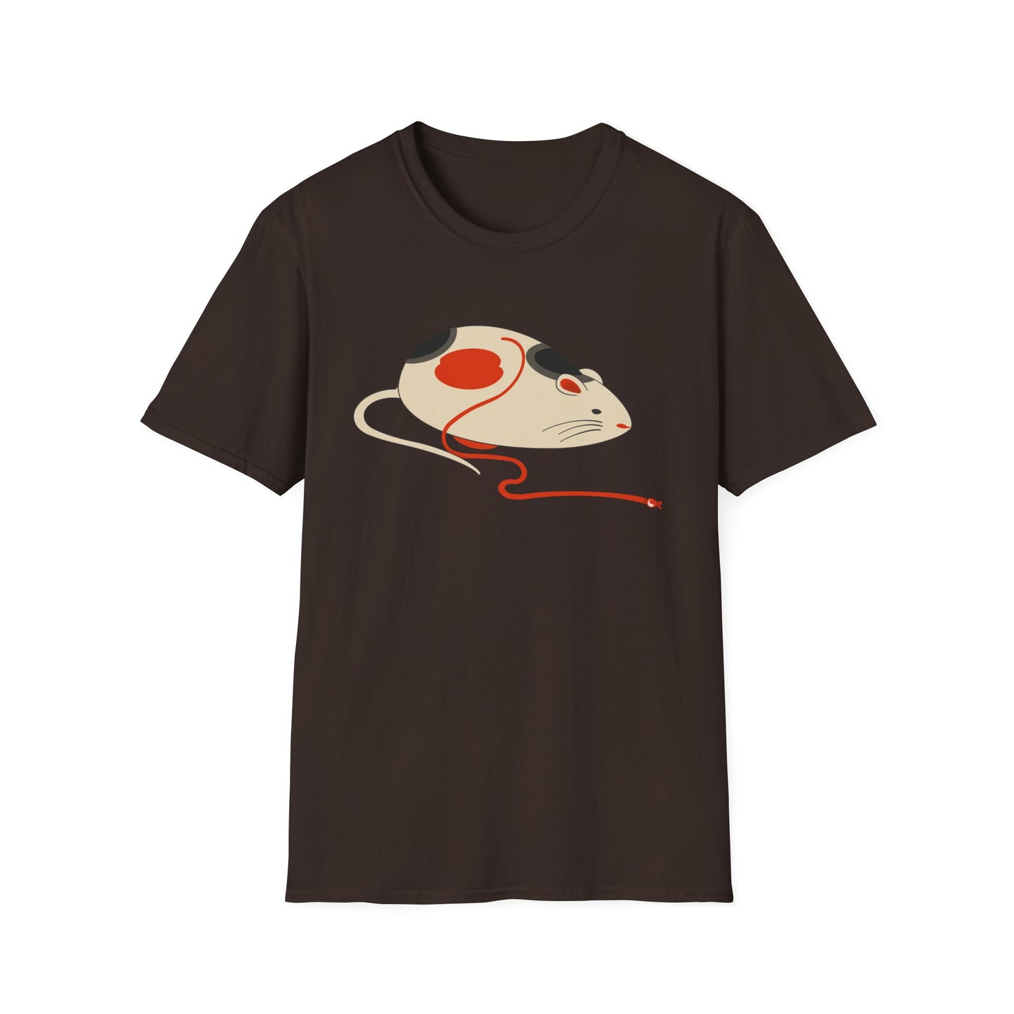 Japanese "Nezumi" Mouse T-Shirt — Cute Calico Mouse Graphic Tee