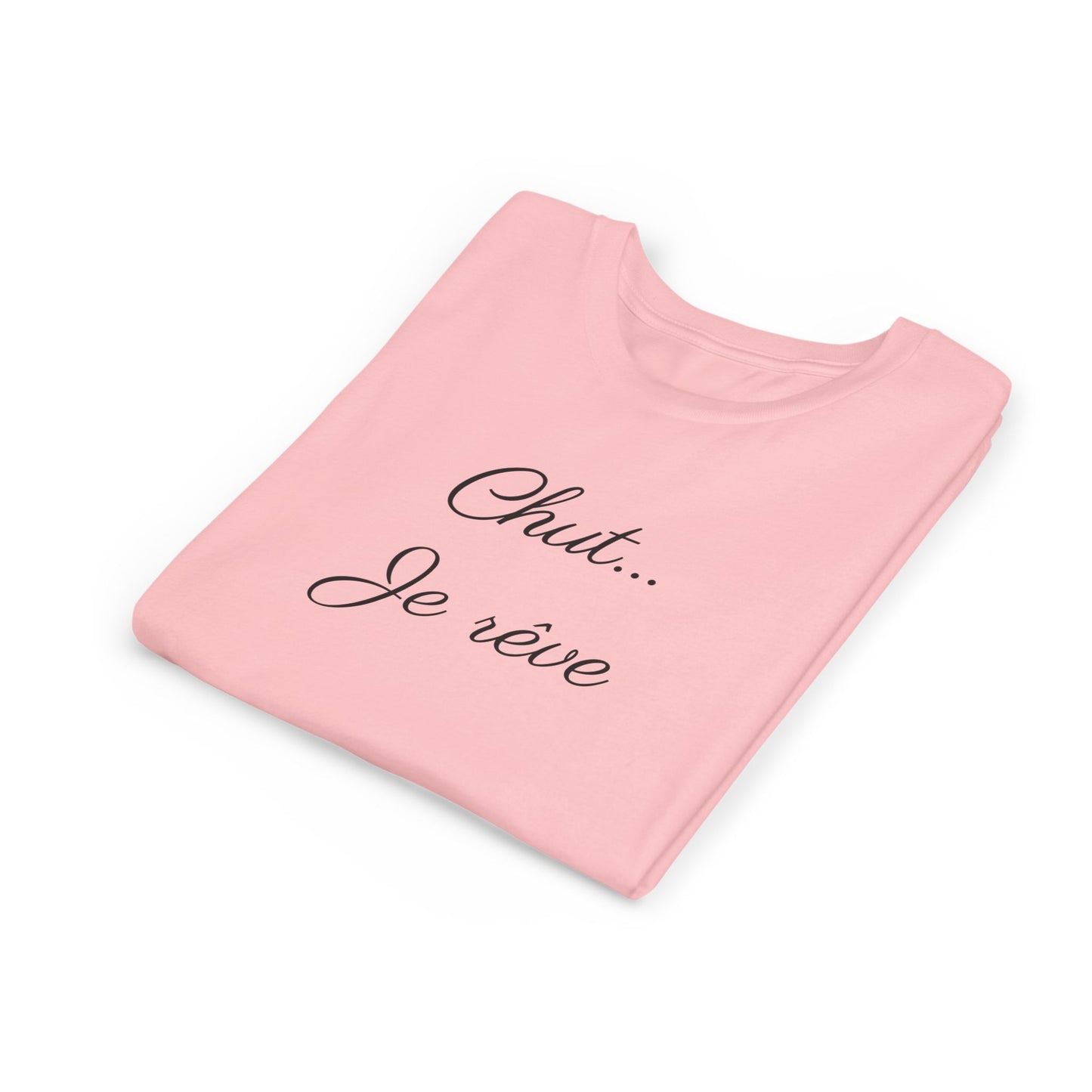 Youth Tee — "Chut... Je rêve" French Script Kids Shirt