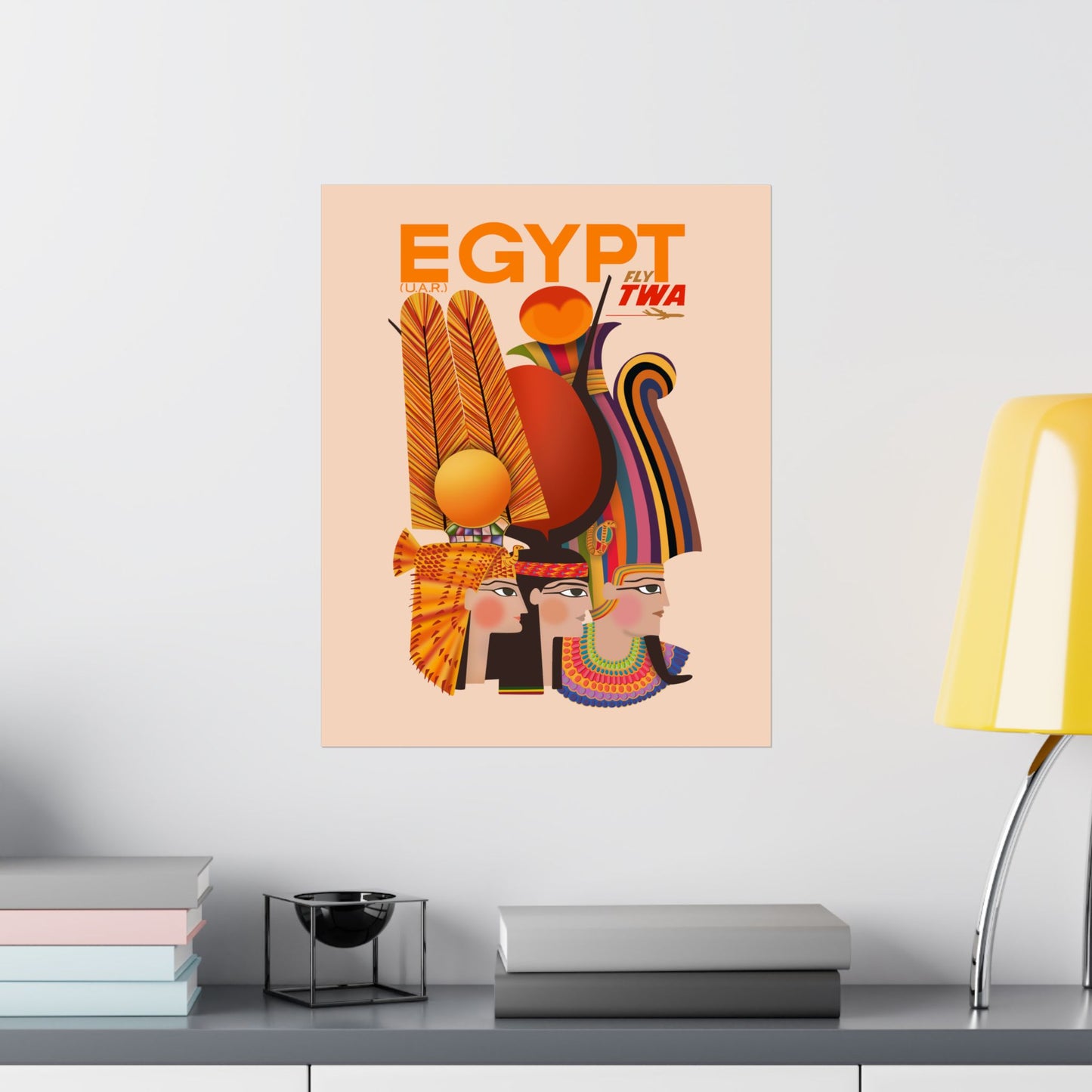Vintage Travel Egypt Satin Poster