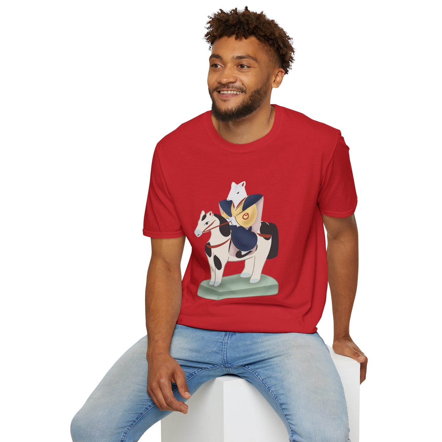 Miharu-goma Horse TShirt — Traditional Japanese Toy Horse Graphic Tee