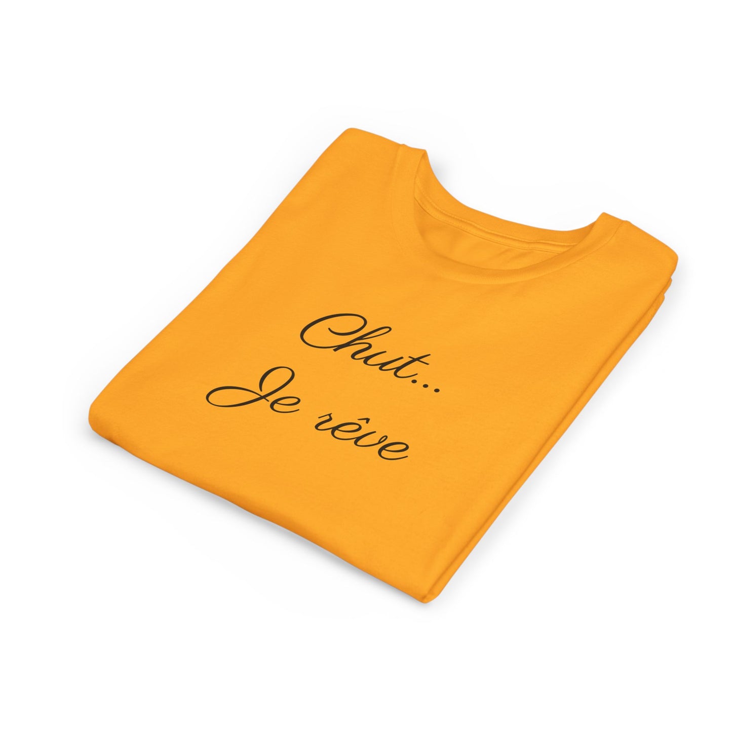 Youth Tee — "Chut... Je rêve" French Script Kids Shirt