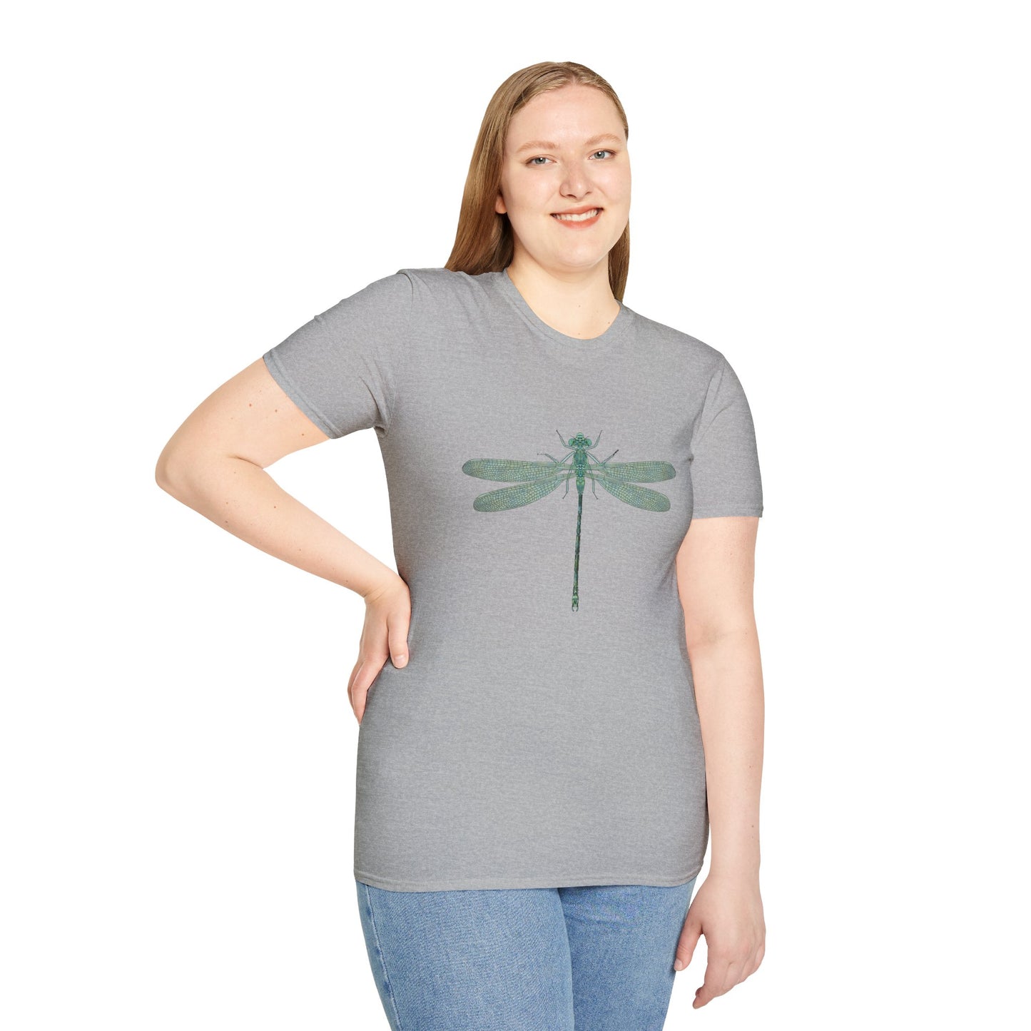 Green Dragonfly Graphic T-Shirt — Minimal Nature Tee