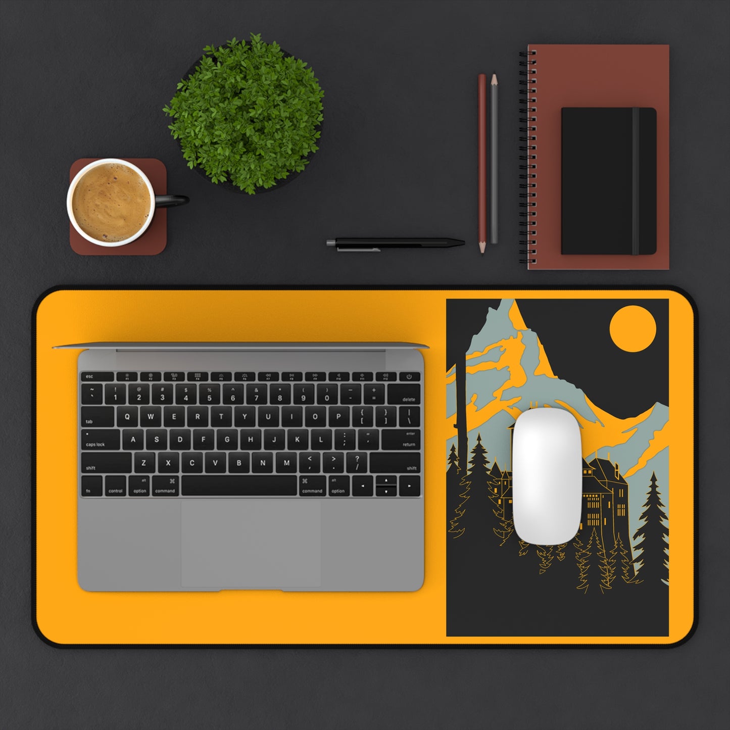 Mountain Landscape Desk Mat - Vibrant and Functional Office Decor