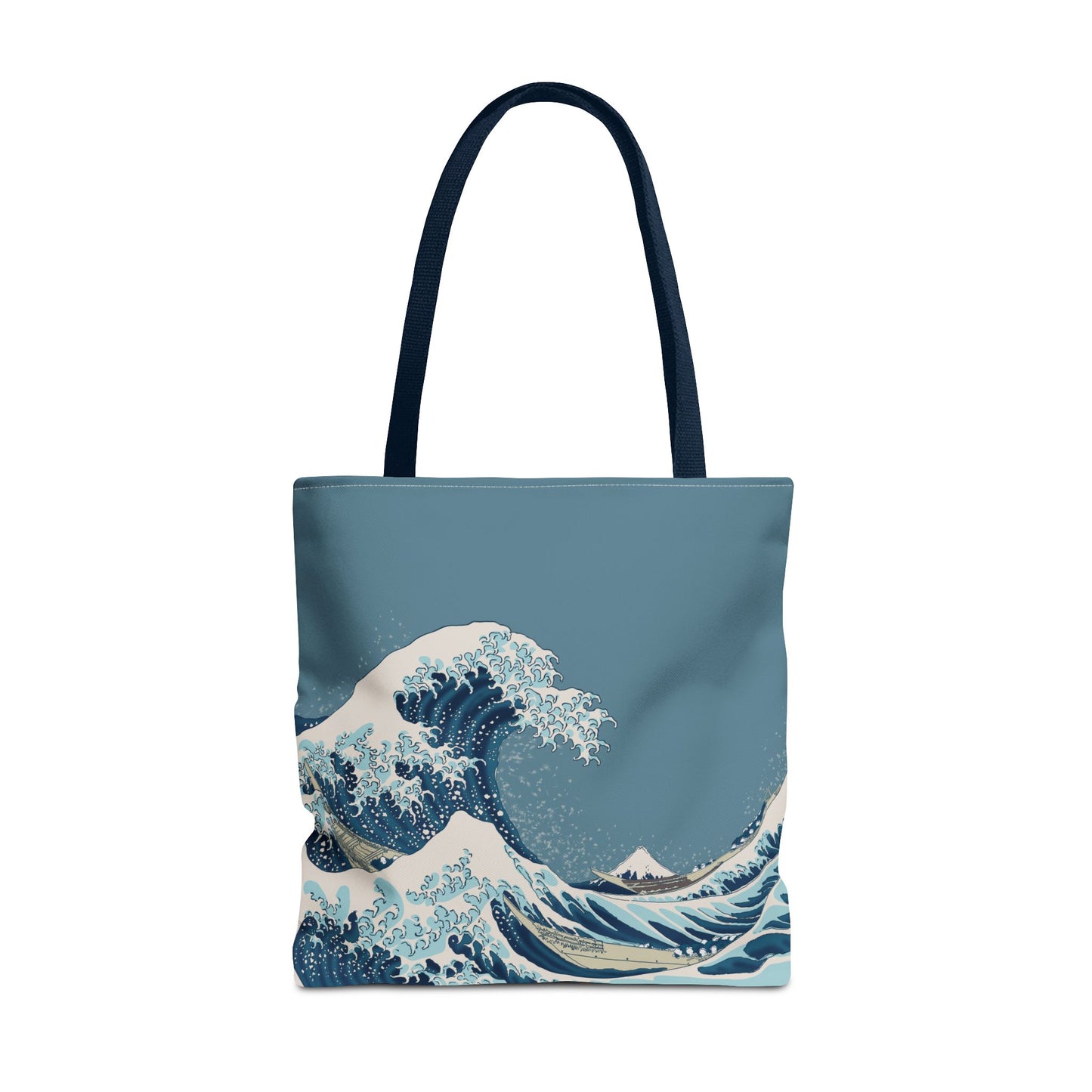 Hokusai Great Wave Tote Bag — Japanese Wave Print All-Over Canvas Beach & Market Tote