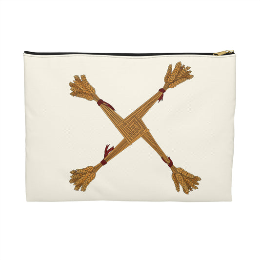 Imbolc Sacred Accessory Pouch, Wiccan Gift, Ritual Storage, Spiritual Decor, Pagan Travel Bag, Let There Be Light Design