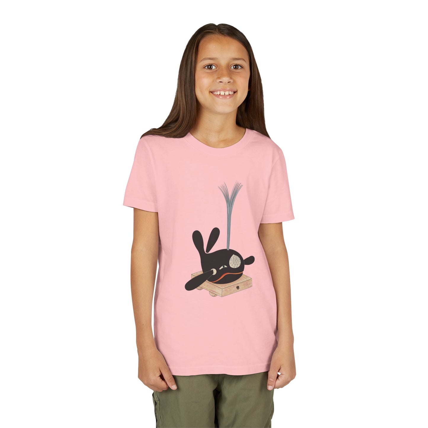 Vintage Japanese Toy Whale Youth T-Shirt — "Kujira no Shoufuki" Whale on Crate Youth Tee