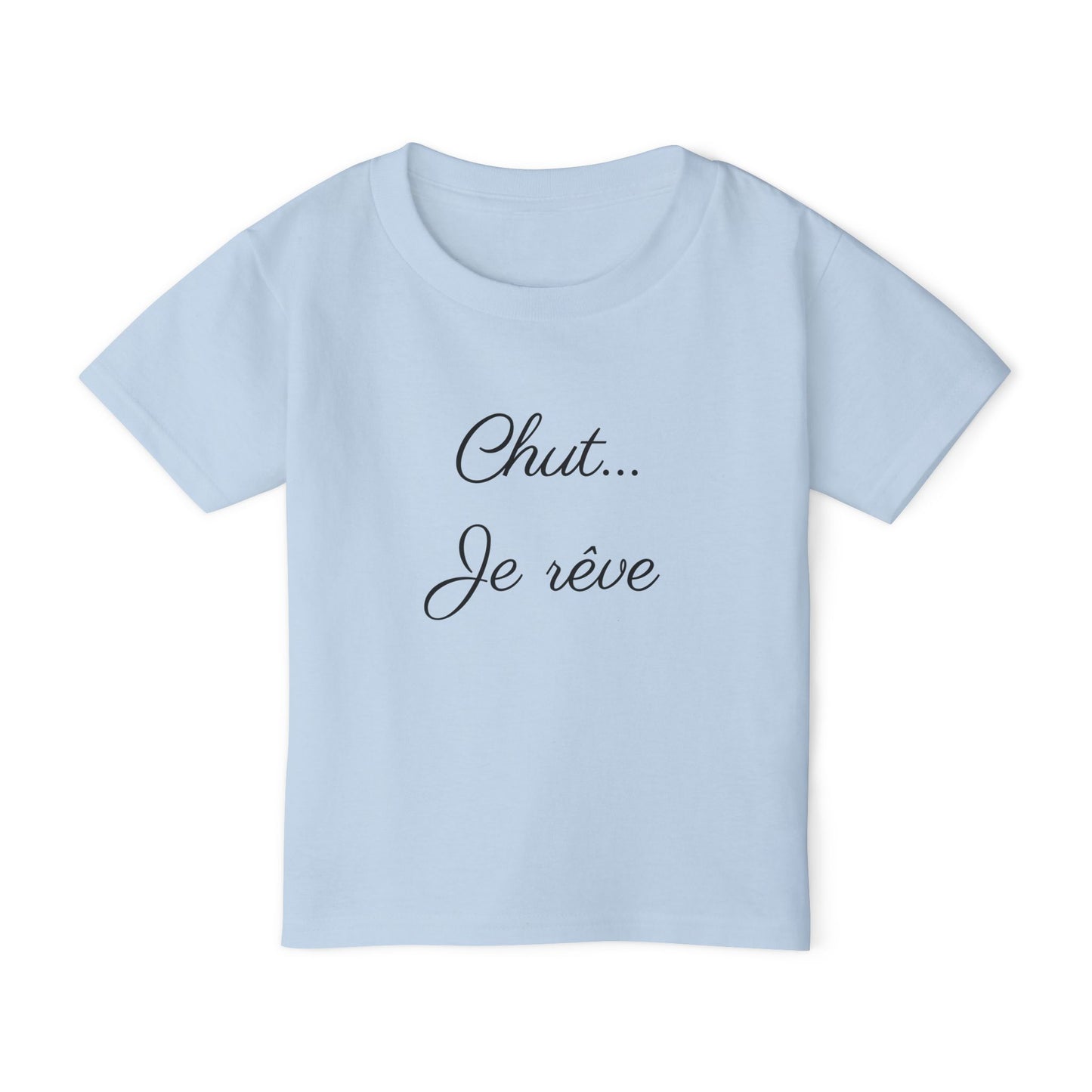 Toddler T-Shirt — "Chut... Je rêve" French Script Sleepy Chic Tee