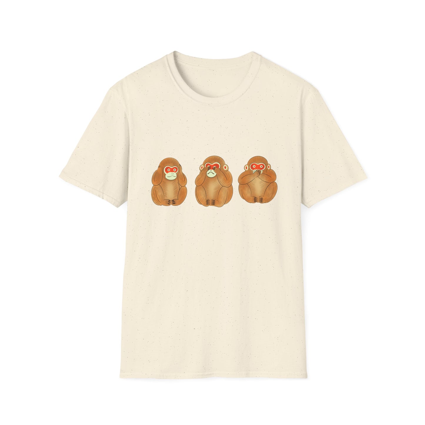 Three Wise Monkeys Fushimi clay doll Tshirt | Three Wise MonkeysGraphic Tee