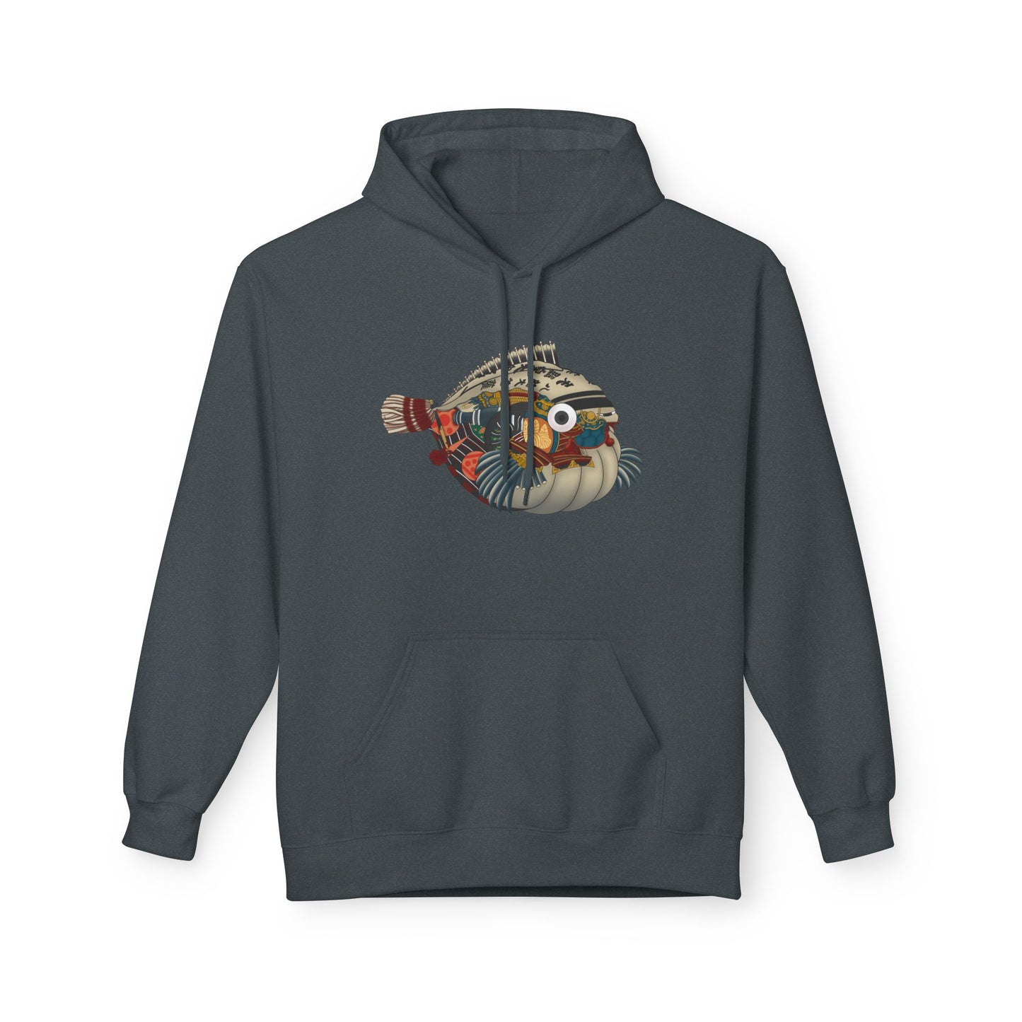 Pufferfish Art Hoodie — Colorful Japanese Fish Graphic Pullover