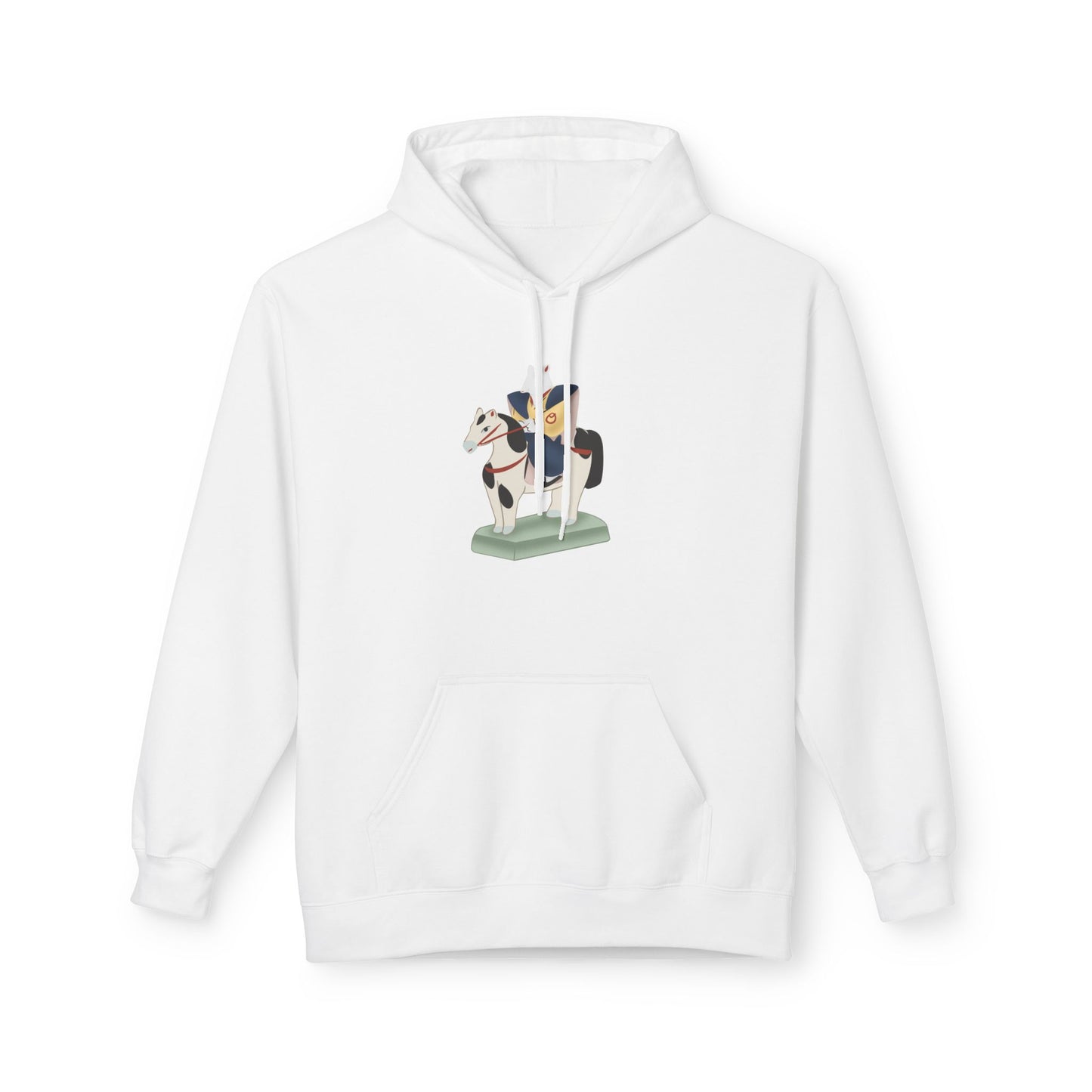 Miharu-goma Horse Hoodie — Traditional Japanese Toy Horse Graphic Sweatshirt