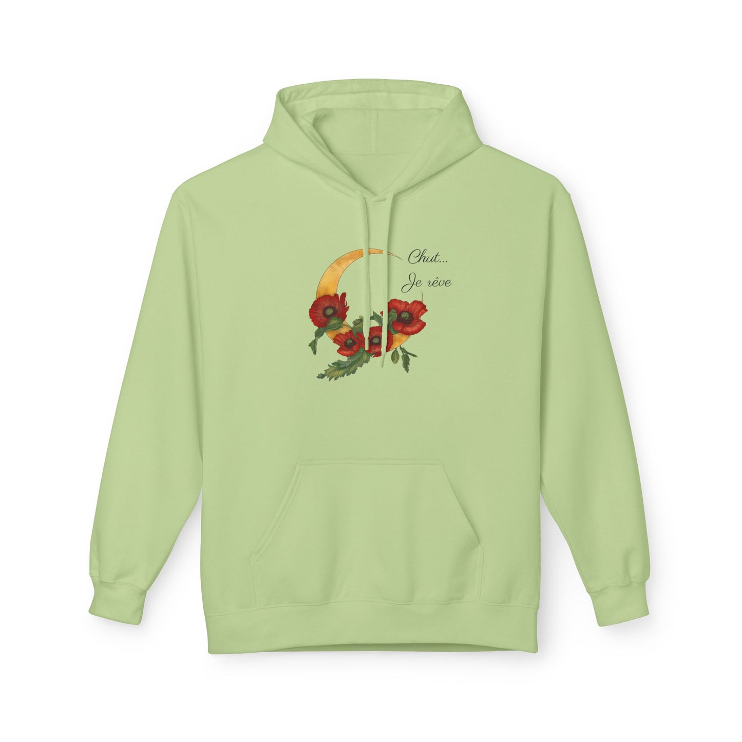 "Chut... Je rêve" Minimal French Script Hoodie Pullover