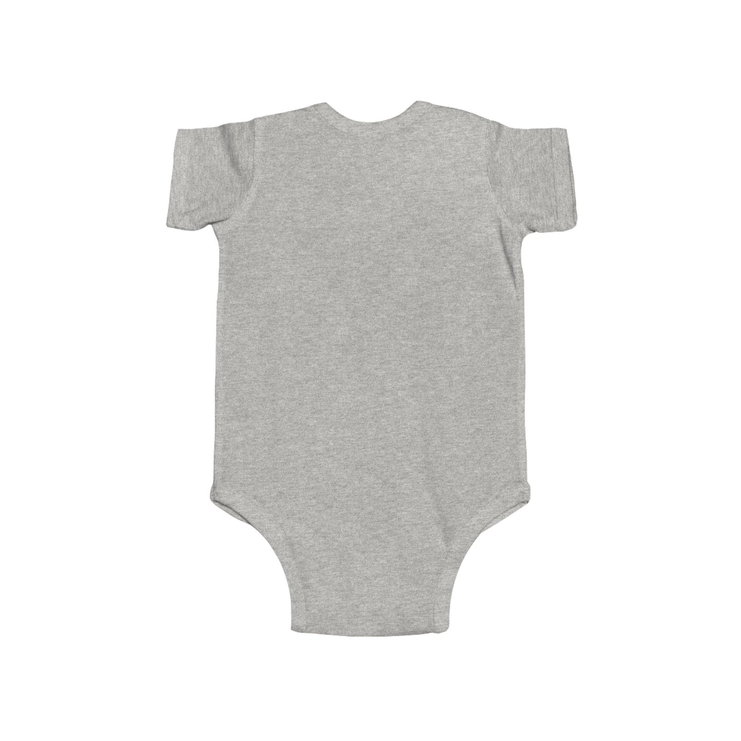 Poppies Floral Black Cat Baby Bodysuit — Black Cat in Red Poppy Floral Frame