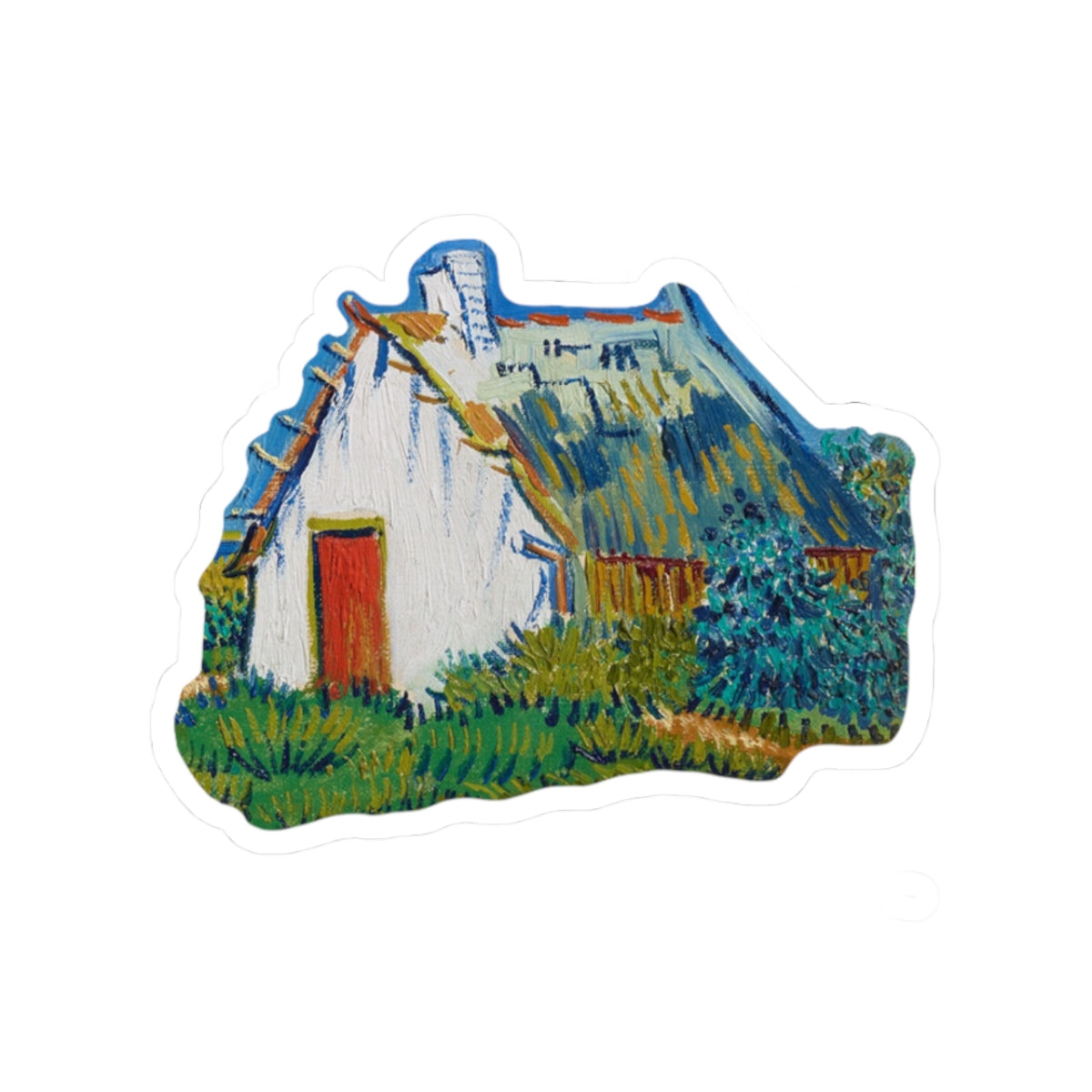 Vincent Van Gogh Cottage Sticker