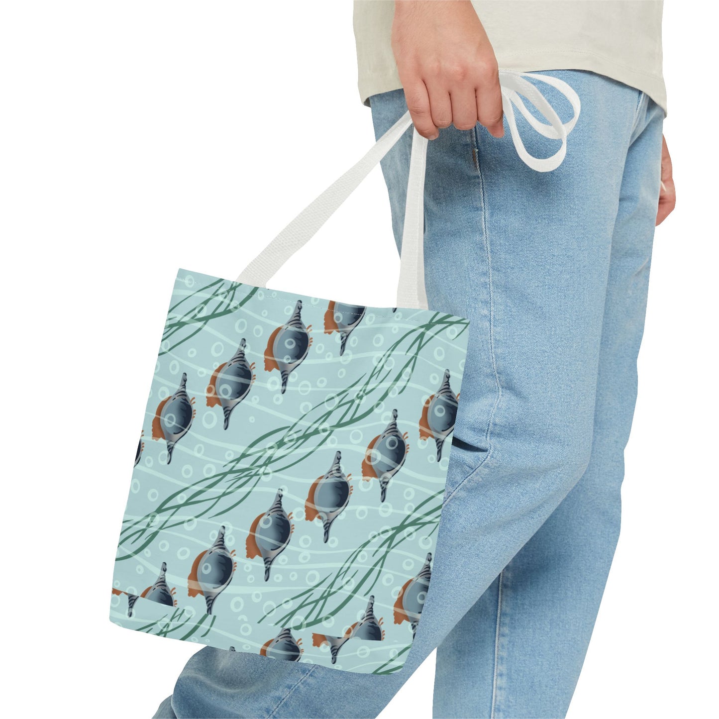 Ocean-Inspired Sea shell pattern Tote Bag