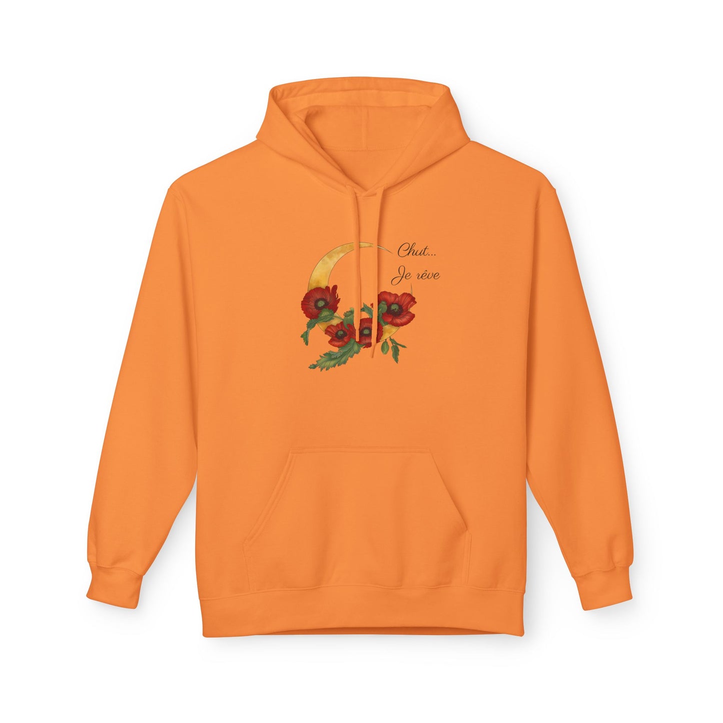 "Chut... Je rêve" Minimal French Script Hoodie Pullover