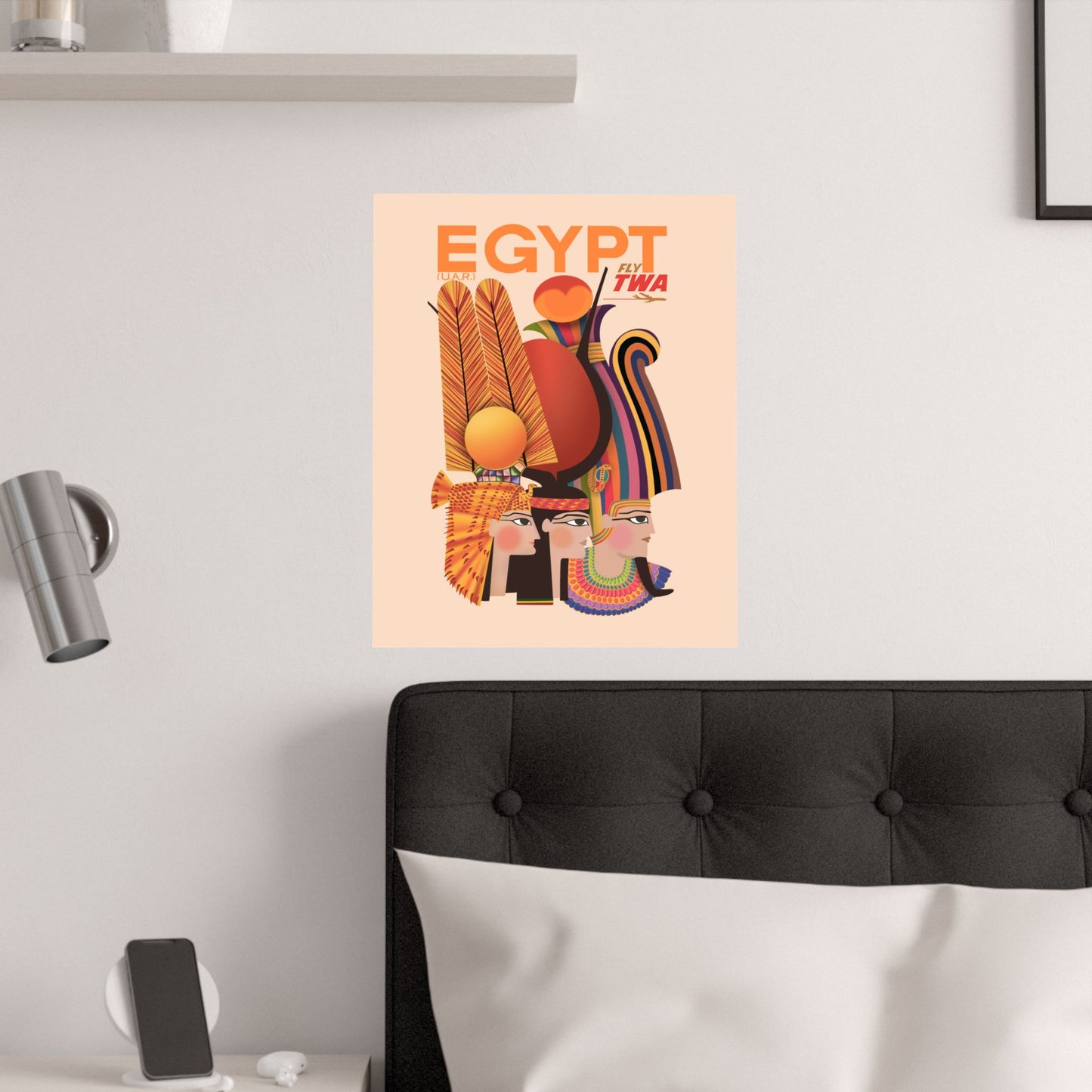 Vintage Travel Egypt Satin Poster