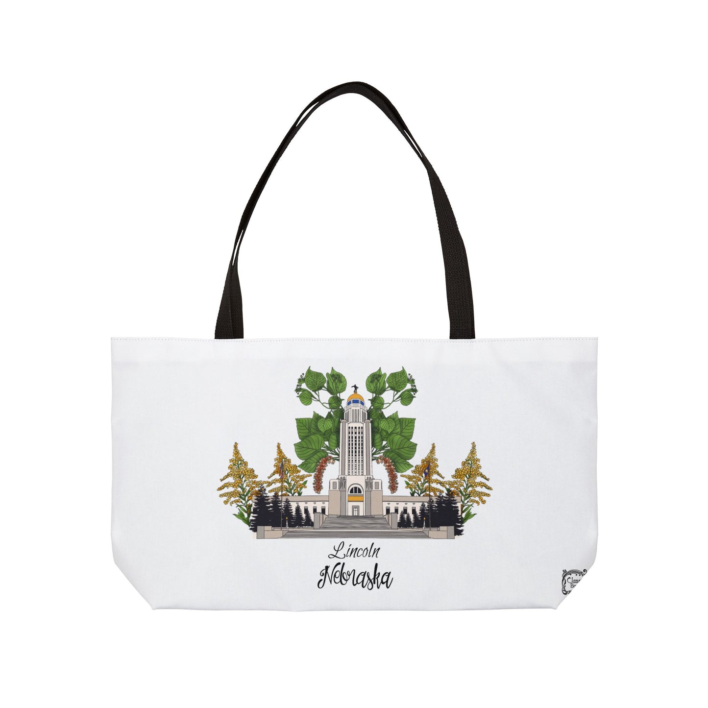 Lincoln Nebraska Weekender Tote Bag