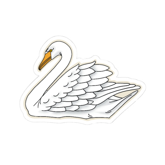 Elegant Swan Sticker